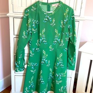 Green floral LOFT dress